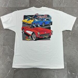 Vintage Corvette Graphic Tee Mens XL Classics Herbies Chevy Chevrolet Shirt
